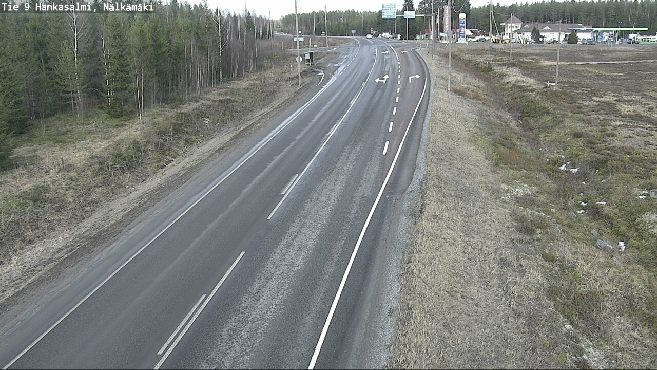 Weather Camera Image Väg 9 Hankasalmi, Nälkämäki, Hankasalmi, Keski-Suomi