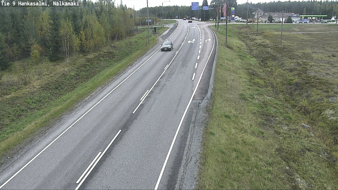 Weather Camera Image Väg 9 Hankasalmi, Nälkämäki, Hankasalmi, Keski-Suomi