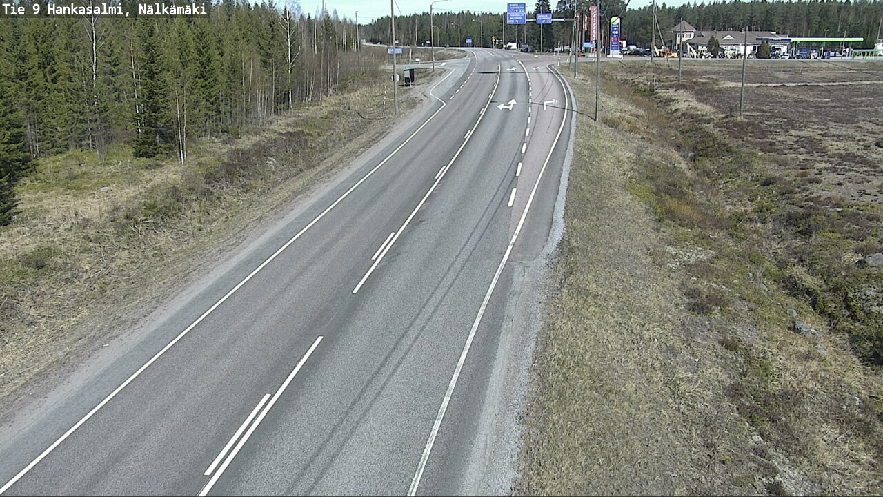 Weather Camera Image Väg 9 Hankasalmi, Nälkämäki, Hankasalmi, Keski-Suomi