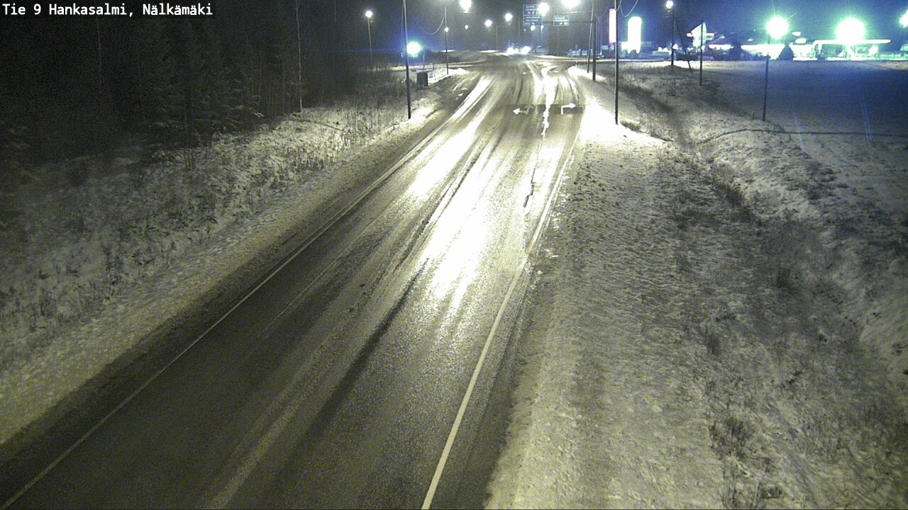 Weather Camera Image Väg 9 Hankasalmi, Nälkämäki, Hankasalmi, Keski-Suomi