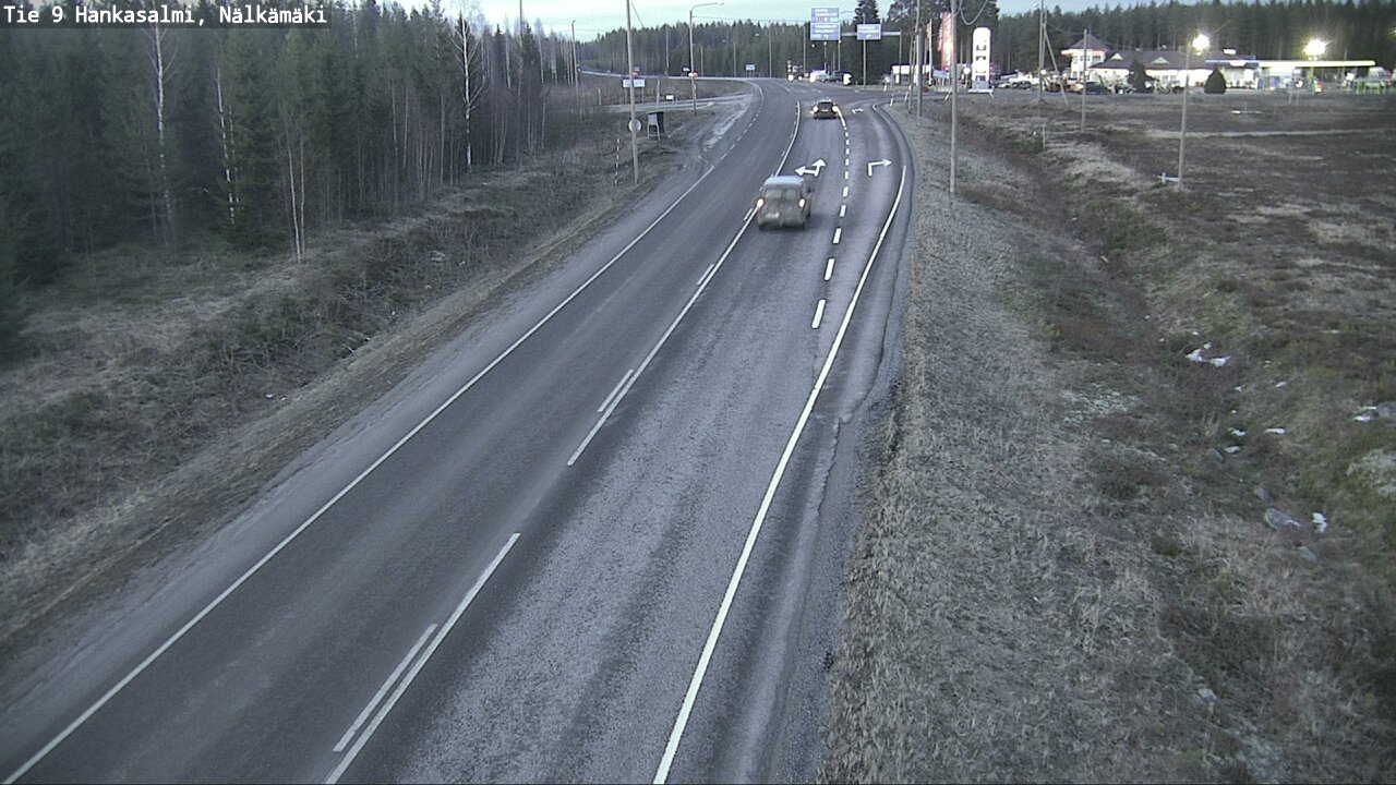Weather Camera Image Väg 9 Hankasalmi, Nälkämäki, Hankasalmi, Keski-Suomi