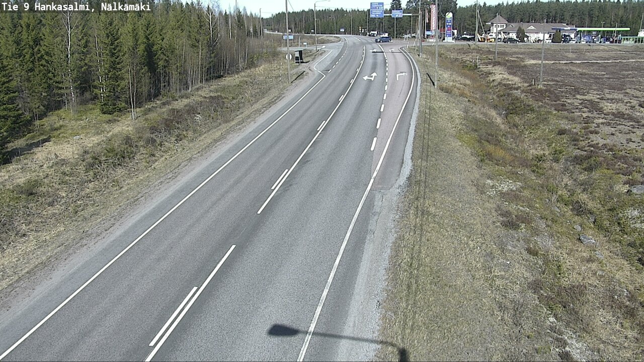 Weather Camera Image Väg 9 Hankasalmi, Nälkämäki, Hankasalmi, Keski-Suomi