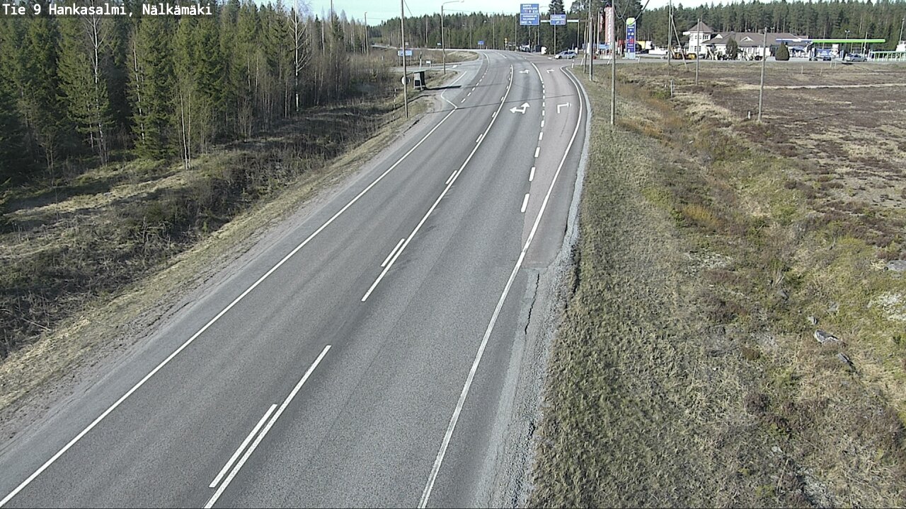 Weather Camera Image Väg 9 Hankasalmi, Nälkämäki, Hankasalmi, Keski-Suomi