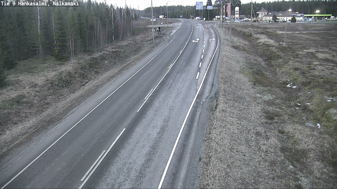 Weather Camera Image Väg 9 Hankasalmi, Nälkämäki, Hankasalmi, Keski-Suomi