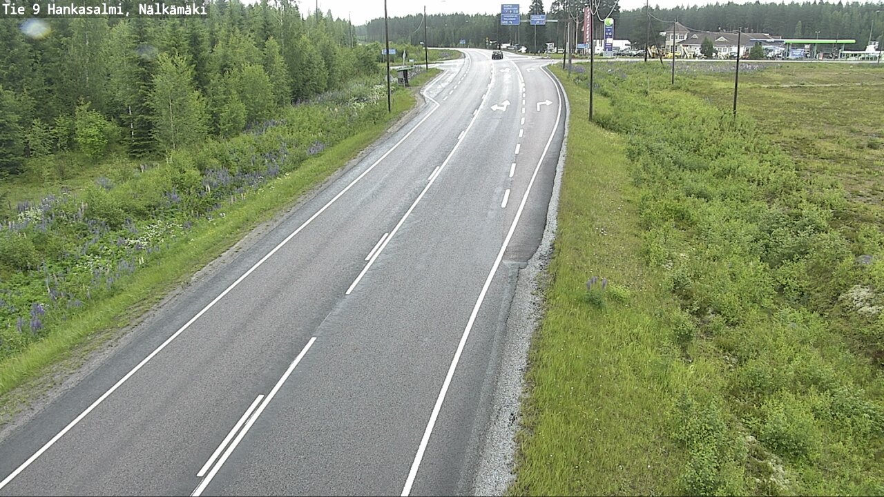 Weather Camera Image Road 9 Hankasalmi, Nälkämäki, Hankasalmi, Keski-Suomi