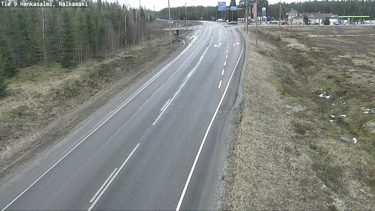 Weather Camera Image Väg 9 Hankasalmi, Nälkämäki, Hankasalmi, Keski-Suomi