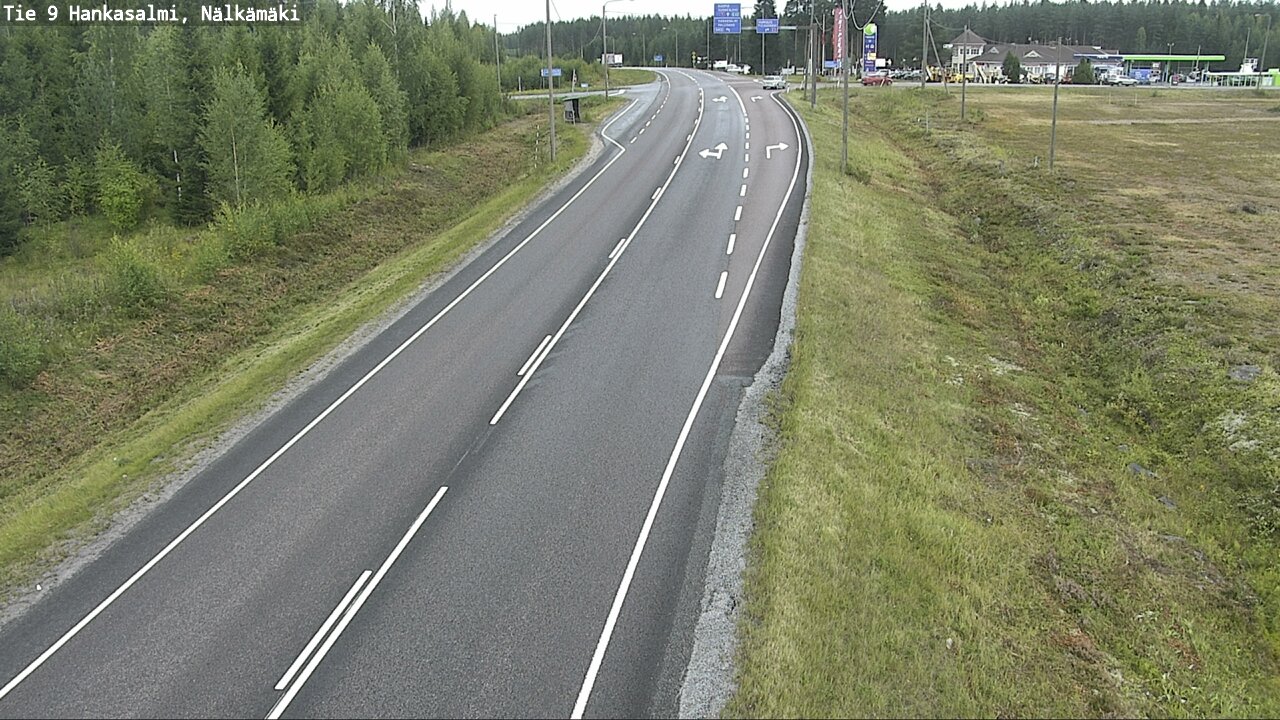 Weather Camera Image Väg 9 Hankasalmi, Nälkämäki, Hankasalmi, Keski-Suomi