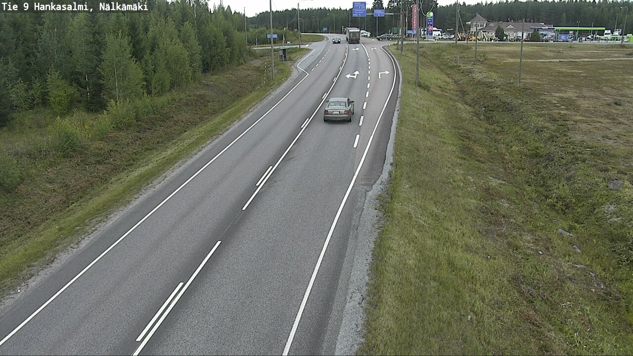Weather Camera Image Väg 9 Hankasalmi, Nälkämäki, Hankasalmi, Keski-Suomi