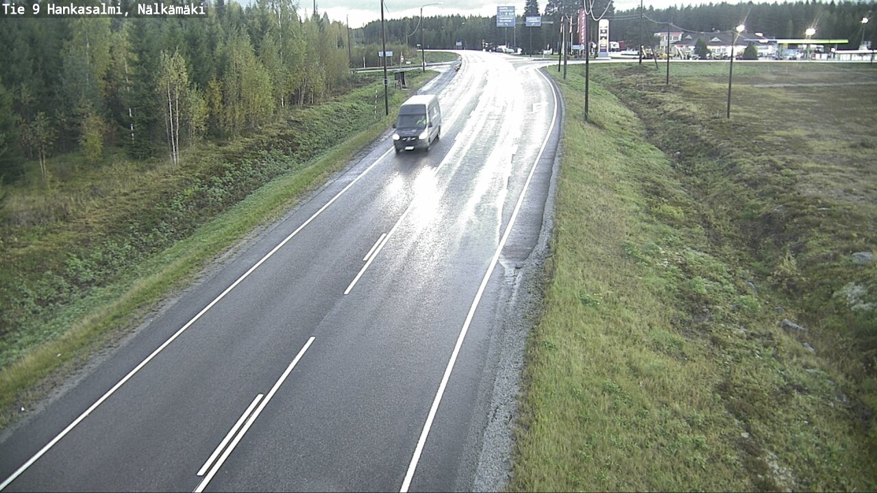 Weather Camera Image Väg 9 Hankasalmi, Nälkämäki, Hankasalmi, Keski-Suomi