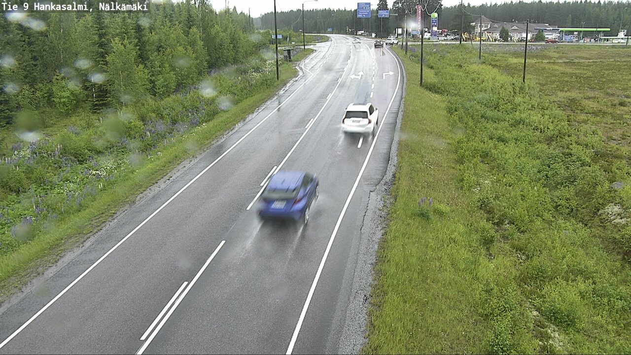 Weather Camera Image Väg 9 Hankasalmi, Nälkämäki, Hankasalmi, Keski-Suomi