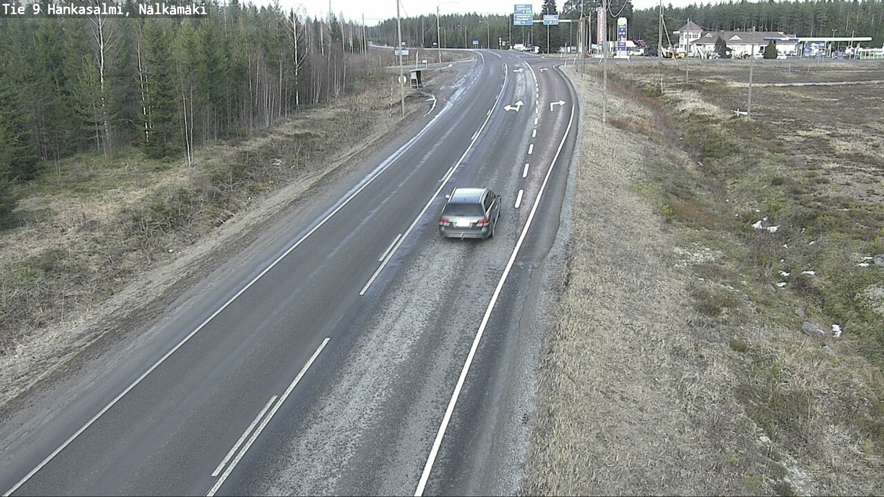Weather Camera Image Väg 9 Hankasalmi, Nälkämäki, Hankasalmi, Keski-Suomi