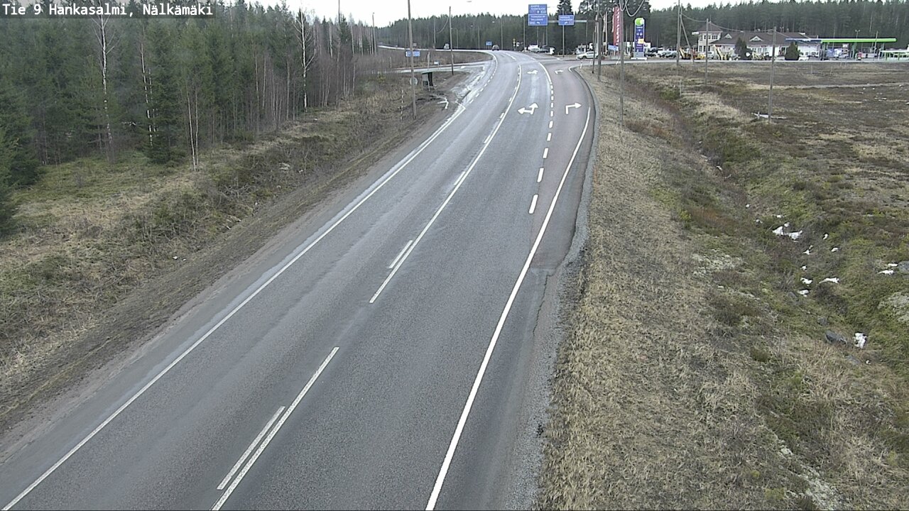 Weather Camera Image Väg 9 Hankasalmi, Nälkämäki, Hankasalmi, Keski-Suomi