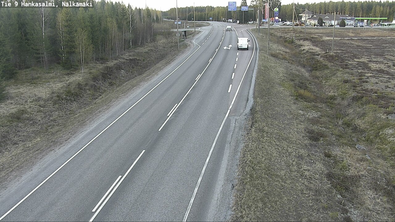 Weather Camera Image Väg 9 Hankasalmi, Nälkämäki, Hankasalmi, Keski-Suomi