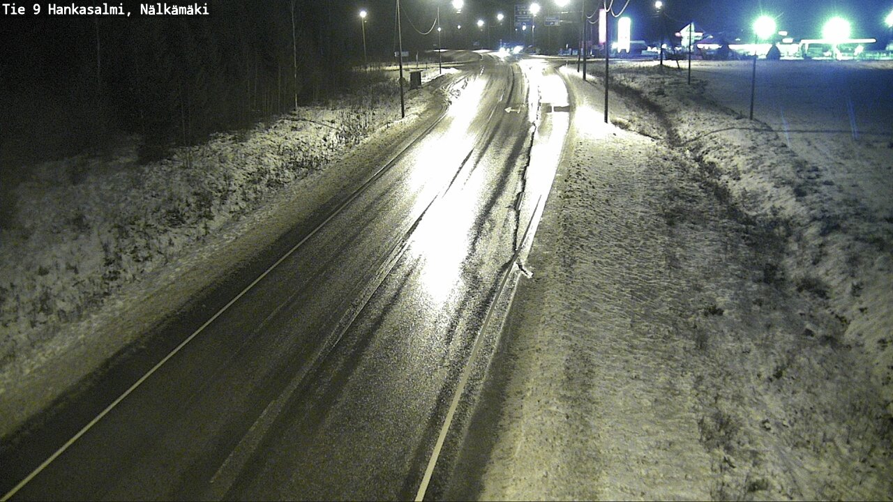 Weather Camera Image Väg 9 Hankasalmi, Nälkämäki, Hankasalmi, Keski-Suomi