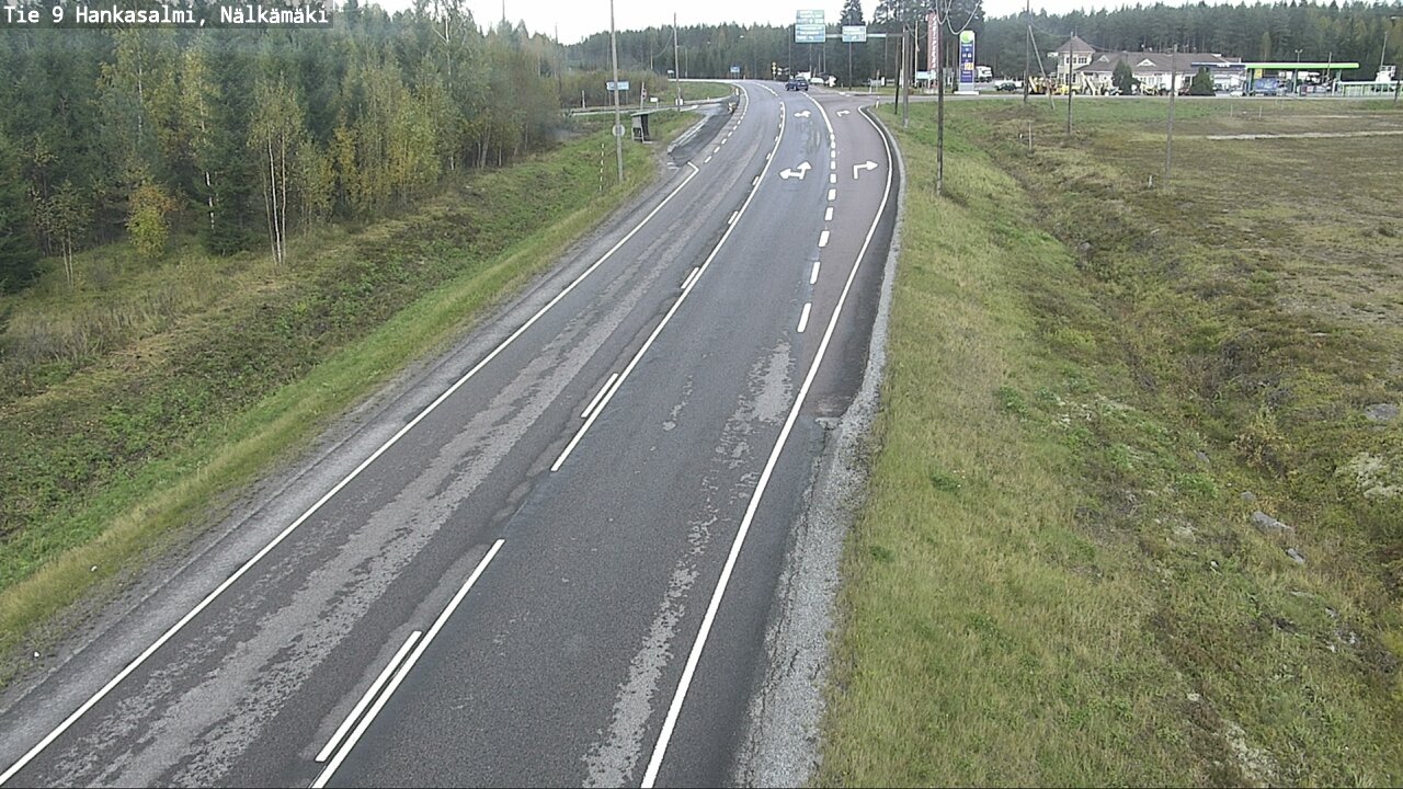 Weather Camera Image Väg 9 Hankasalmi, Nälkämäki, Hankasalmi, Keski-Suomi
