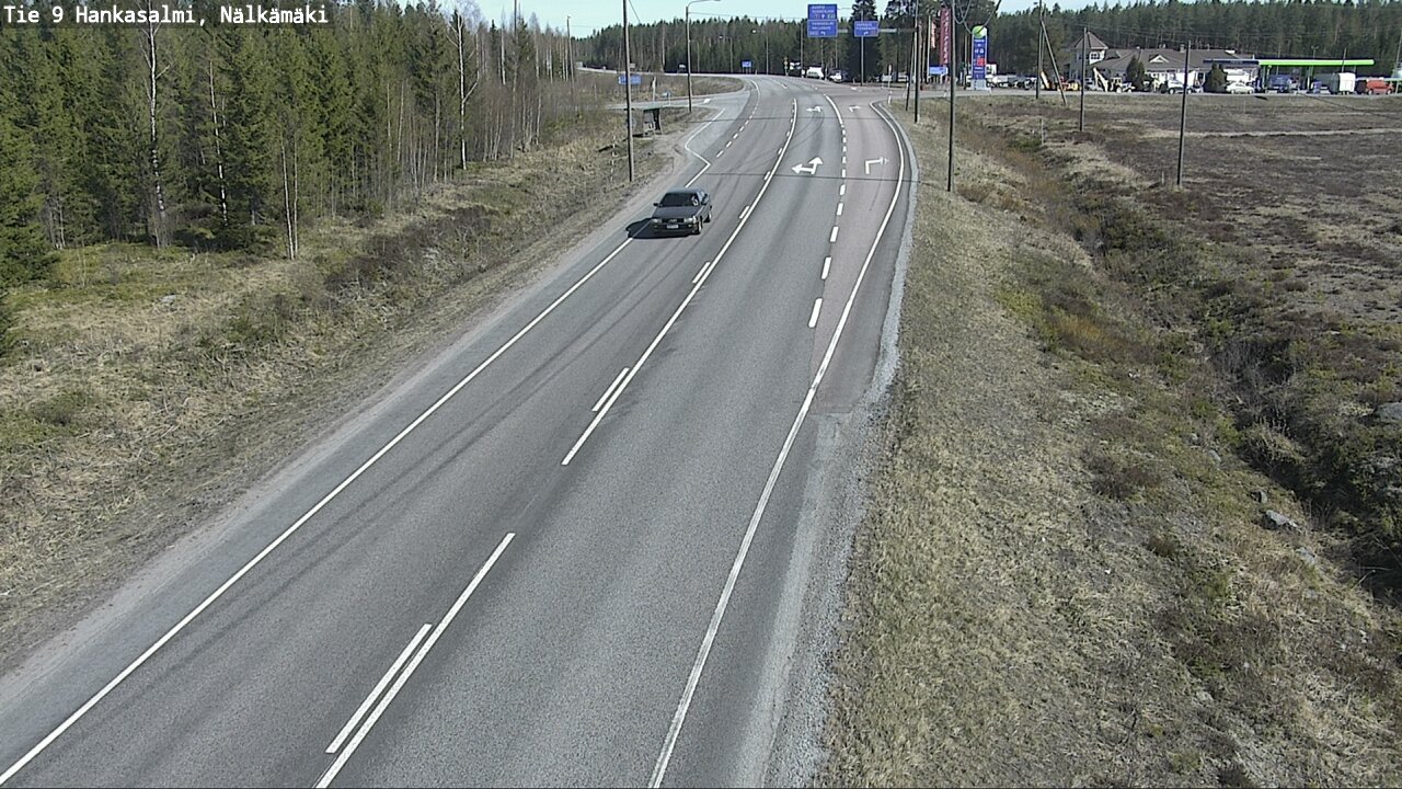 Weather Camera Image Väg 9 Hankasalmi, Nälkämäki, Hankasalmi, Keski-Suomi