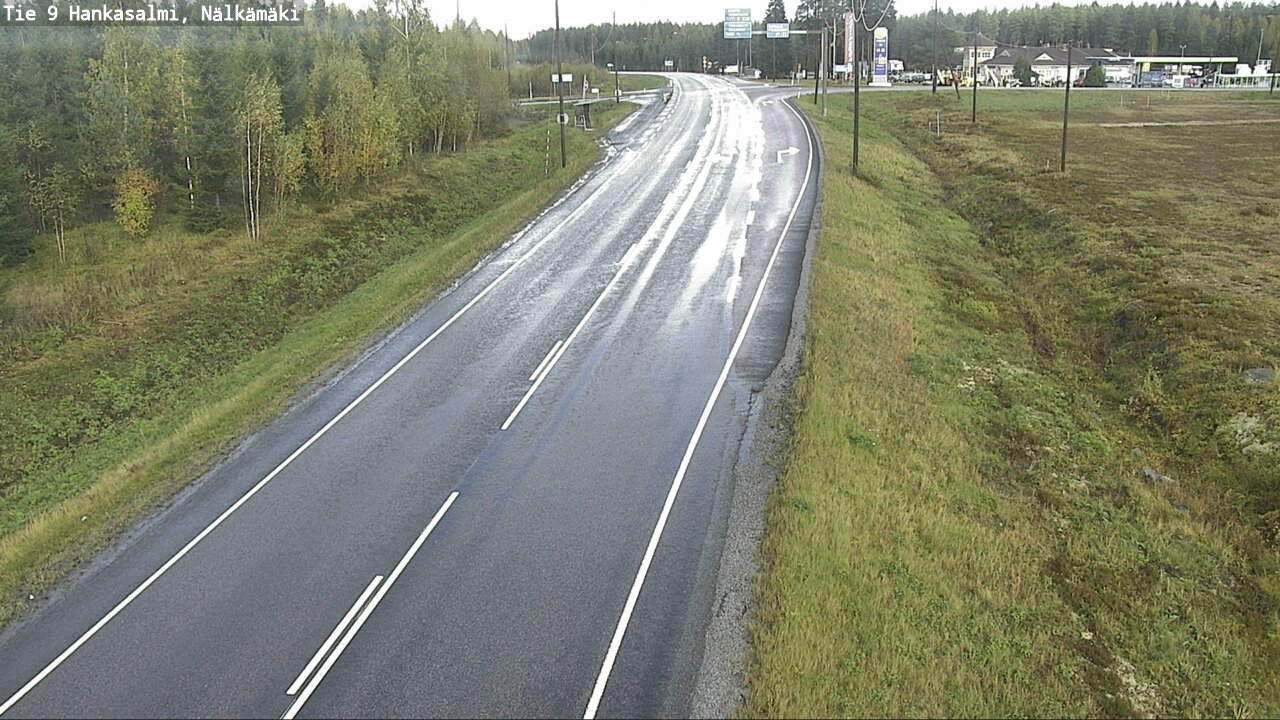 Weather Camera Image Väg 9 Hankasalmi, Nälkämäki, Hankasalmi, Keski-Suomi