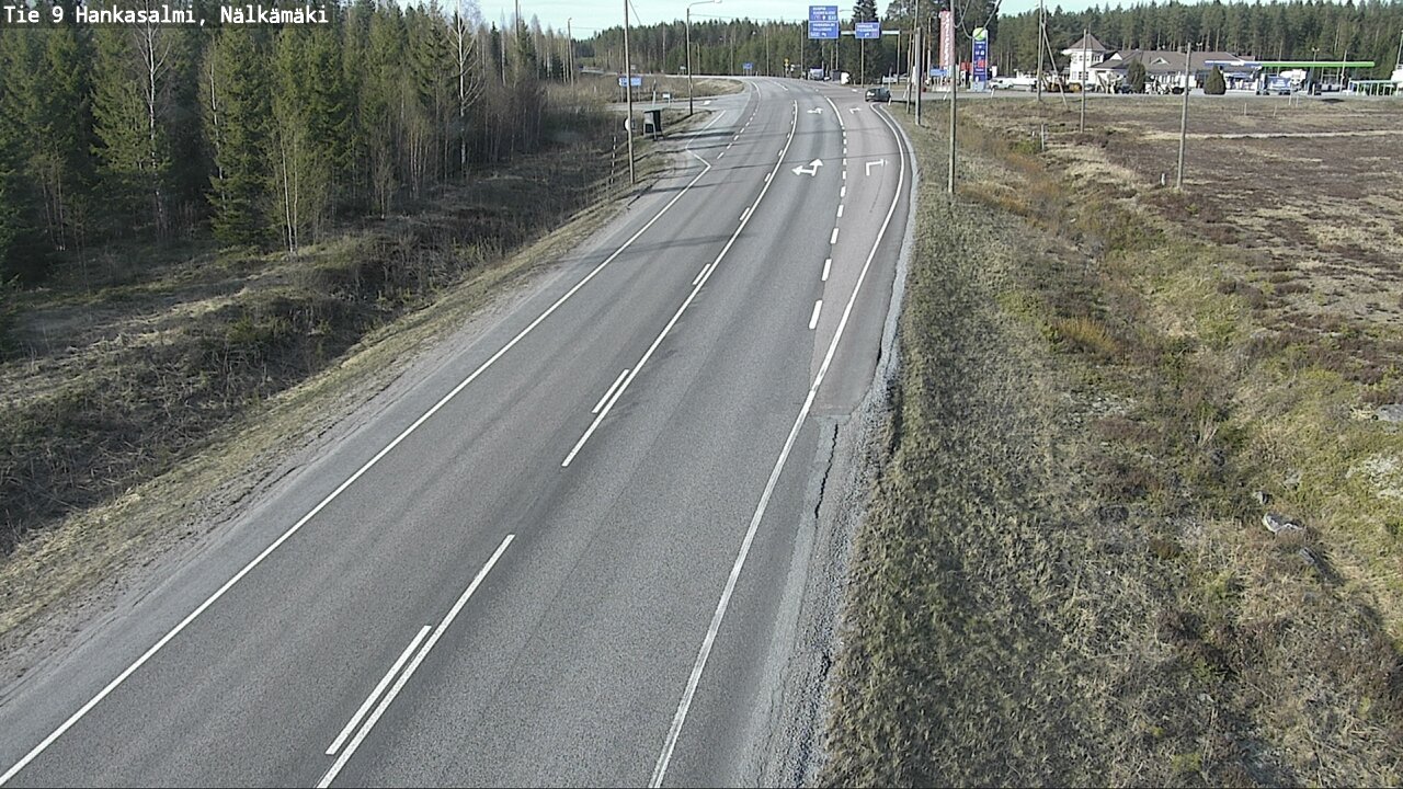Weather Camera Image Väg 9 Hankasalmi, Nälkämäki, Hankasalmi, Keski-Suomi