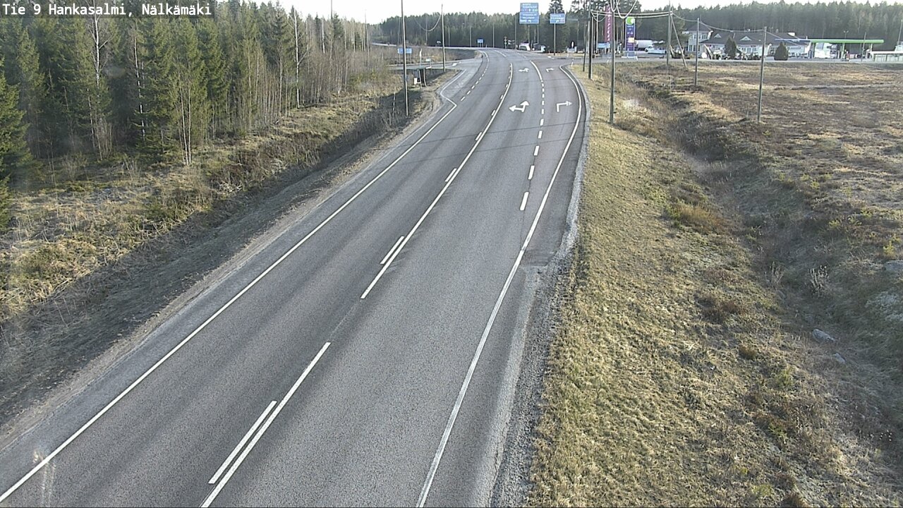 Weather Camera Image Väg 9 Hankasalmi, Nälkämäki, Hankasalmi, Keski-Suomi