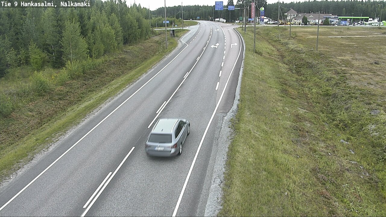 Weather Camera Image Väg 9 Hankasalmi, Nälkämäki, Hankasalmi, Keski-Suomi