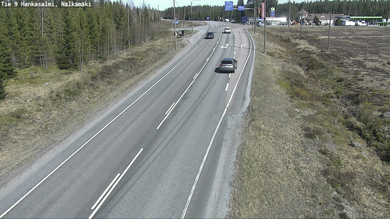 Weather Camera Image Väg 9 Hankasalmi, Nälkämäki, Hankasalmi, Keski-Suomi
