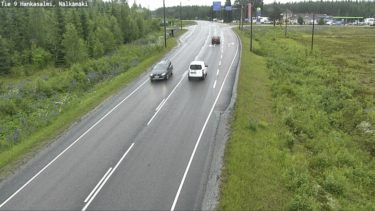 Weather Camera Image Väg 9 Hankasalmi, Nälkämäki, Hankasalmi, Keski-Suomi