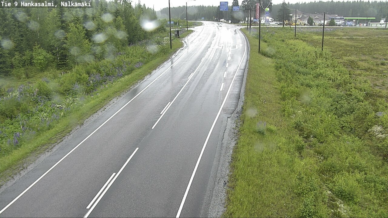 Weather Camera Image Väg 9 Hankasalmi, Nälkämäki, Hankasalmi, Keski-Suomi