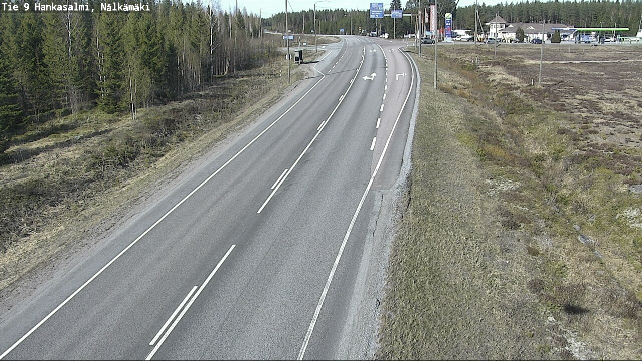 Weather Camera Image Väg 9 Hankasalmi, Nälkämäki, Hankasalmi, Keski-Suomi