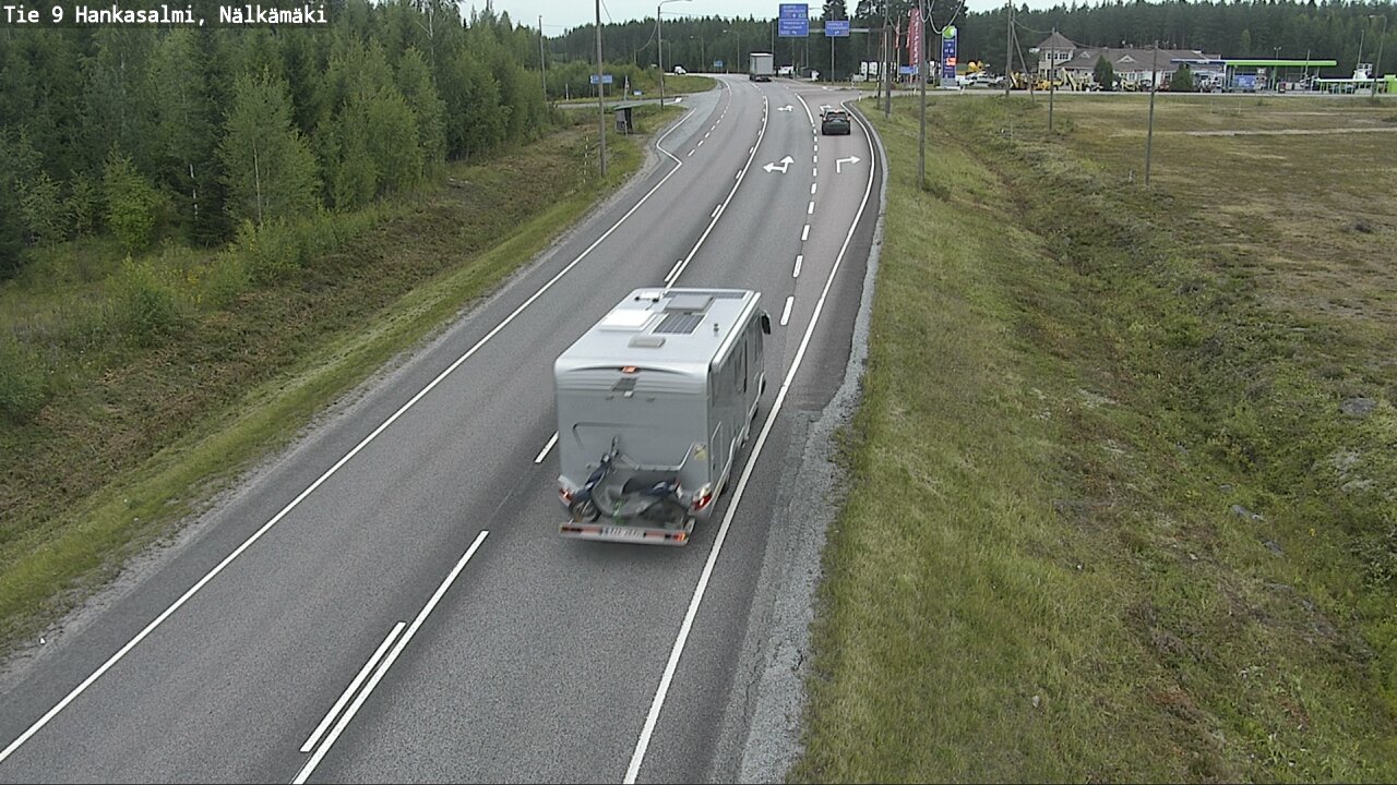 Weather Camera Image Väg 9 Hankasalmi, Nälkämäki, Hankasalmi, Keski-Suomi