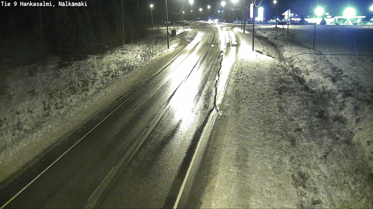 Weather Camera Image Väg 9 Hankasalmi, Nälkämäki, Hankasalmi, Keski-Suomi