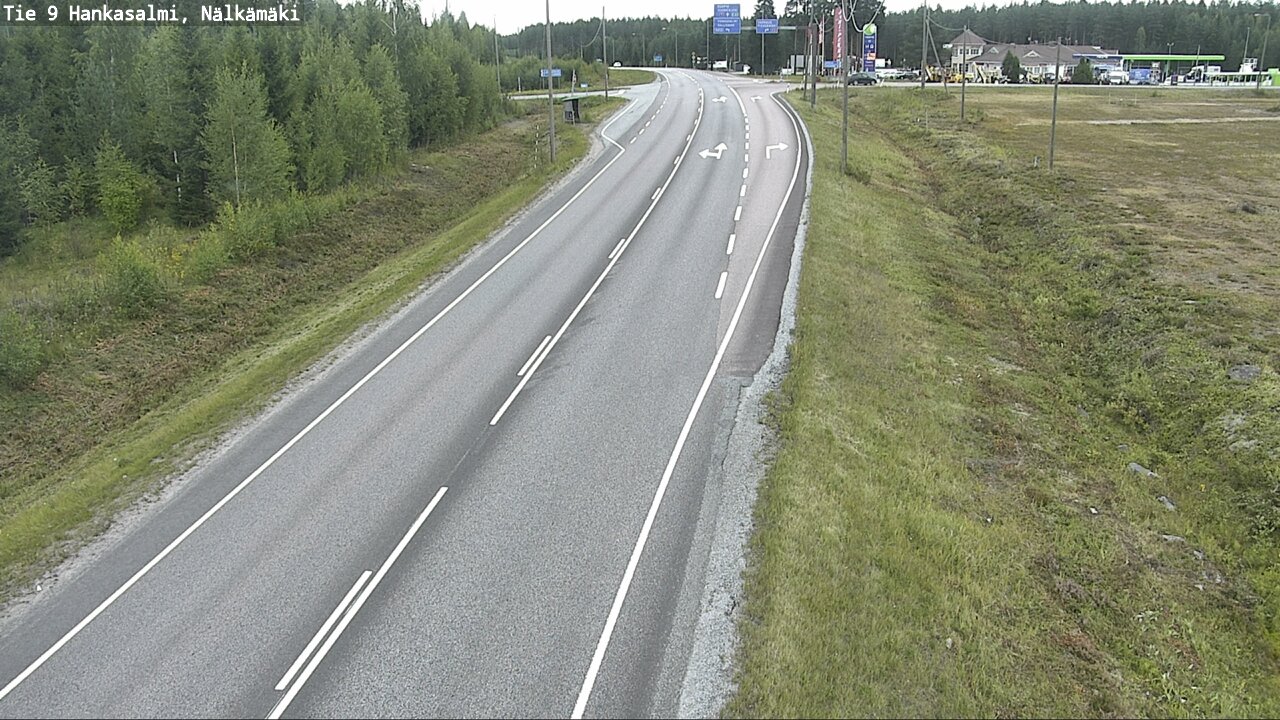 Weather Camera Image Väg 9 Hankasalmi, Nälkämäki, Hankasalmi, Keski-Suomi