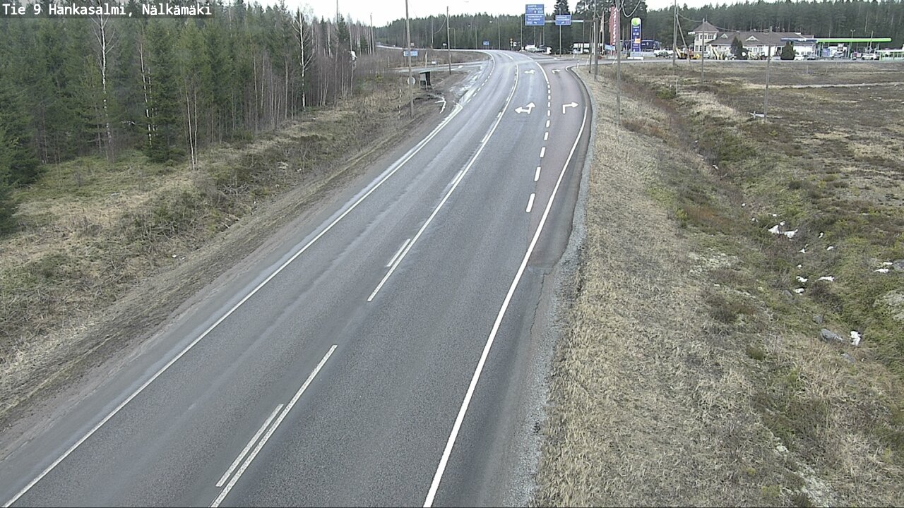 Weather Camera Image Väg 9 Hankasalmi, Nälkämäki, Hankasalmi, Keski-Suomi