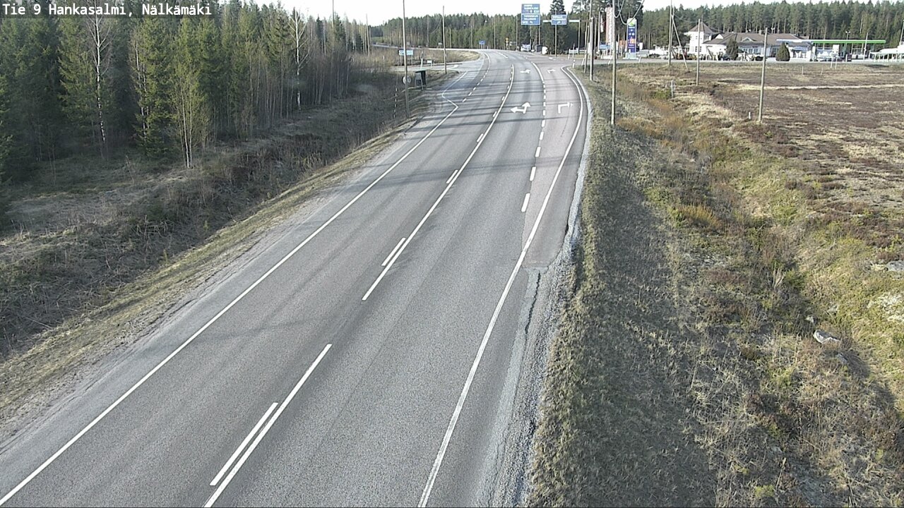 Weather Camera Image Väg 9 Hankasalmi, Nälkämäki, Hankasalmi, Keski-Suomi