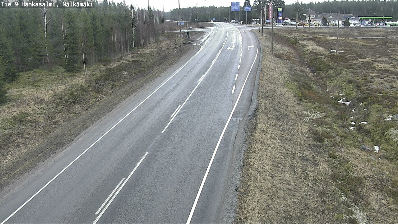 Weather Camera Image Väg 9 Hankasalmi, Nälkämäki, Hankasalmi, Keski-Suomi