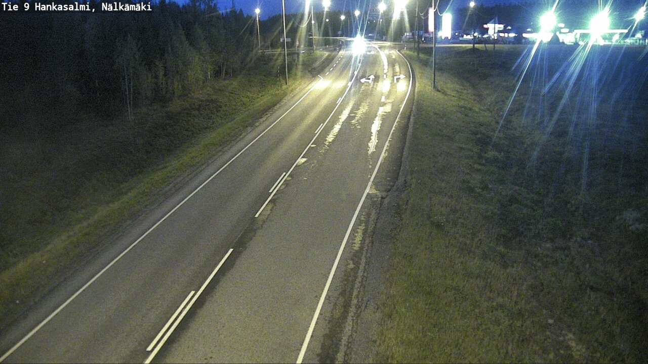 Weather Camera Image Väg 9 Hankasalmi, Nälkämäki, Hankasalmi, Keski-Suomi