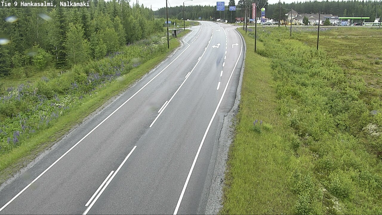 Weather Camera Image Väg 9 Hankasalmi, Nälkämäki, Hankasalmi, Keski-Suomi