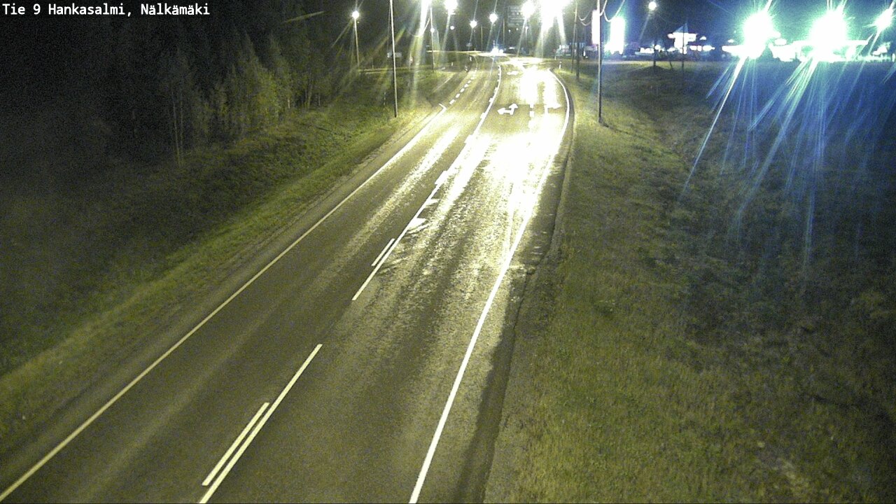 Weather Camera Image Väg 9 Hankasalmi, Nälkämäki, Hankasalmi, Keski-Suomi