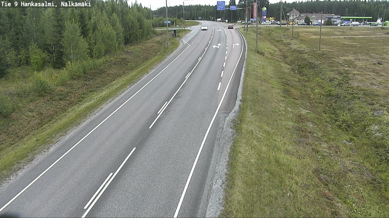 Weather Camera Image Väg 9 Hankasalmi, Nälkämäki, Hankasalmi, Keski-Suomi