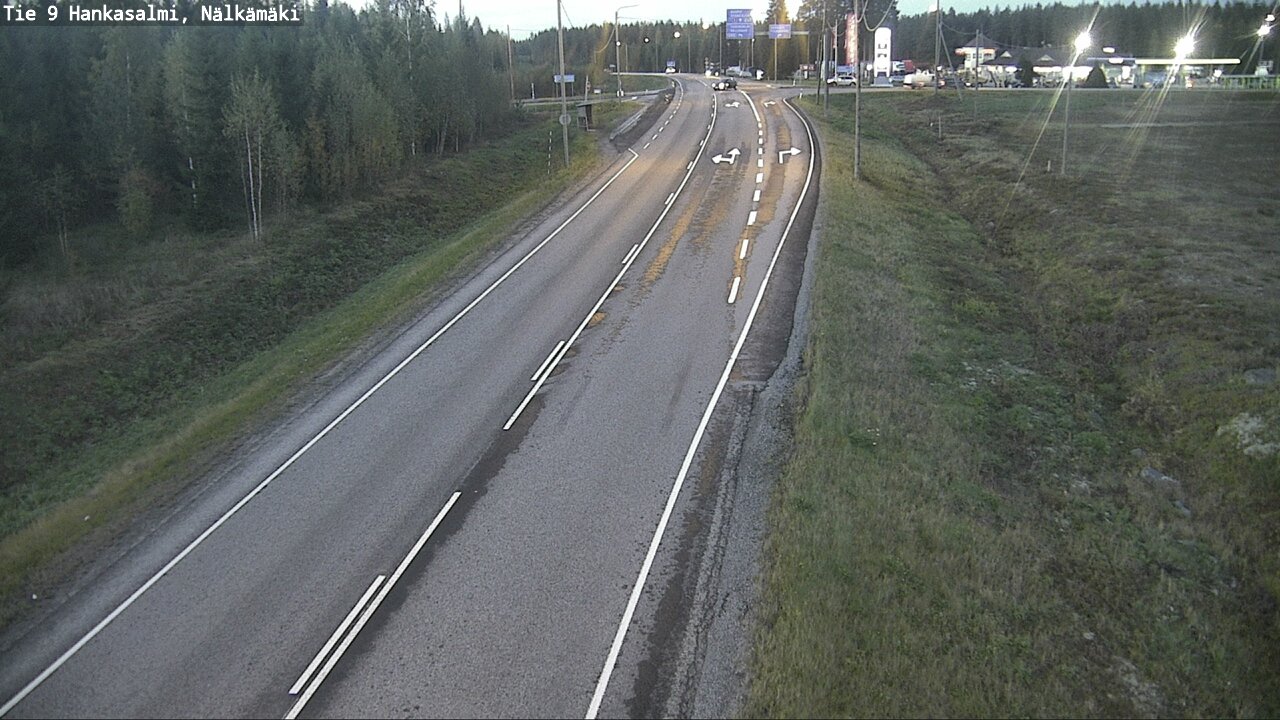 Weather Camera Image Väg 9 Hankasalmi, Nälkämäki, Hankasalmi, Keski-Suomi
