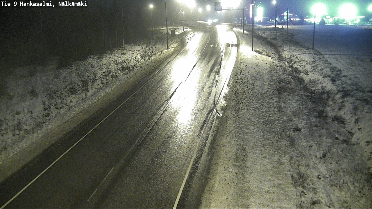 Weather Camera Image Väg 9 Hankasalmi, Nälkämäki, Hankasalmi, Keski-Suomi