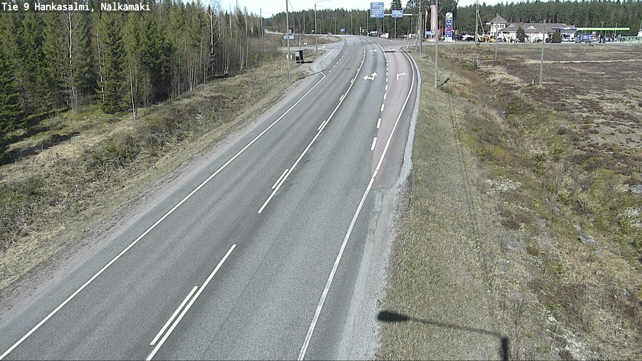 Weather Camera Image Väg 9 Hankasalmi, Nälkämäki, Hankasalmi, Keski-Suomi