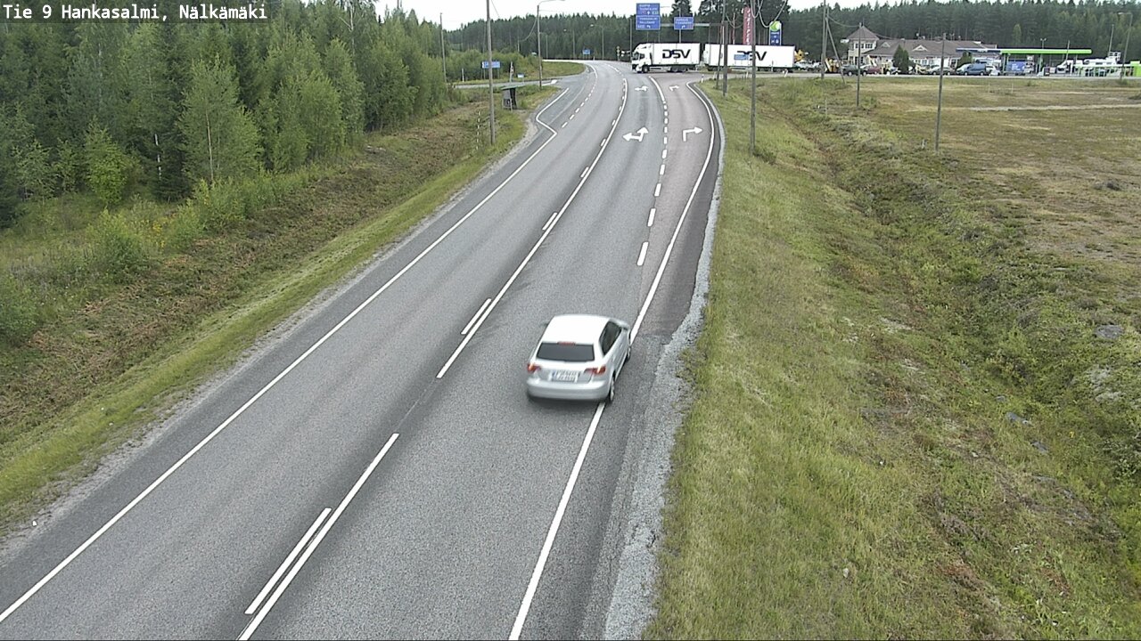 Weather Camera Image Väg 9 Hankasalmi, Nälkämäki, Hankasalmi, Keski-Suomi