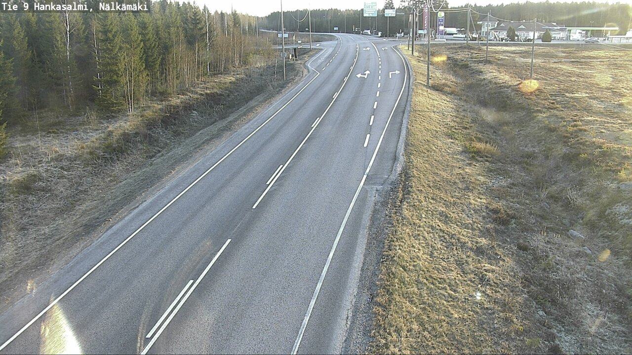 Weather Camera Image Väg 9 Hankasalmi, Nälkämäki, Hankasalmi, Keski-Suomi