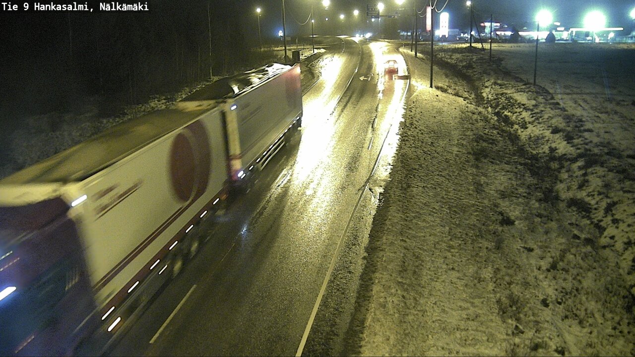 Weather Camera Image Väg 9 Hankasalmi, Nälkämäki, Hankasalmi, Keski-Suomi
