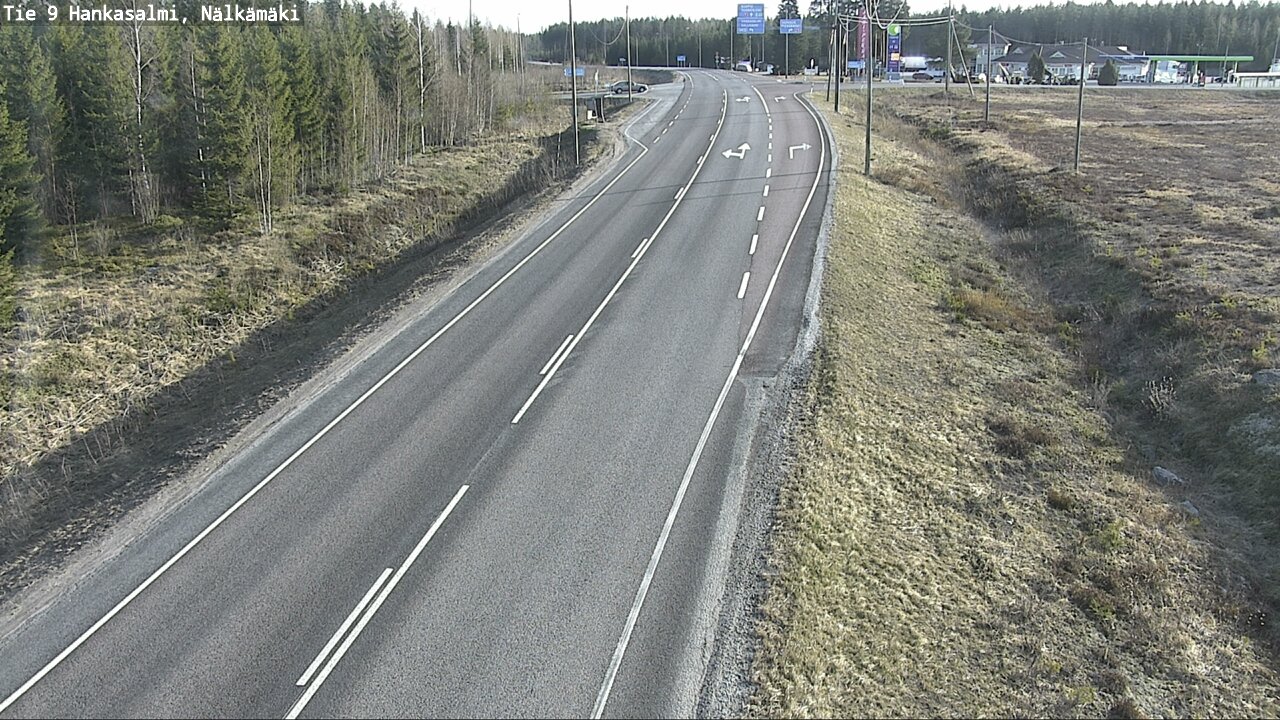 Weather Camera Image Väg 9 Hankasalmi, Nälkämäki, Hankasalmi, Keski-Suomi