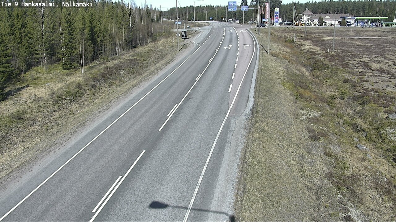 Weather Camera Image Väg 9 Hankasalmi, Nälkämäki, Hankasalmi, Keski-Suomi