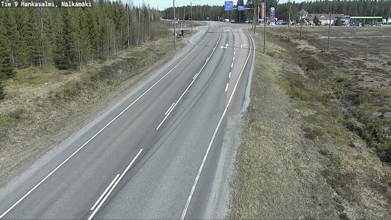 Weather Camera Image Väg 9 Hankasalmi, Nälkämäki, Hankasalmi, Keski-Suomi