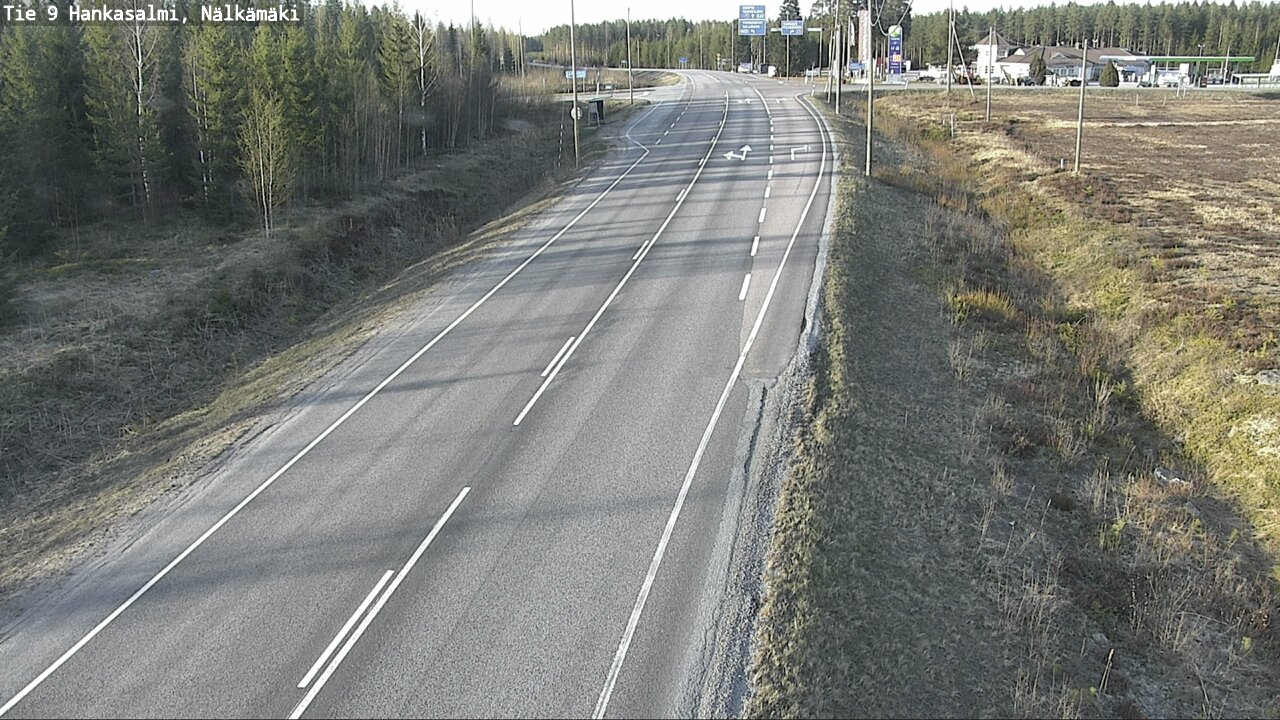 Weather Camera Image Väg 9 Hankasalmi, Nälkämäki, Hankasalmi, Keski-Suomi