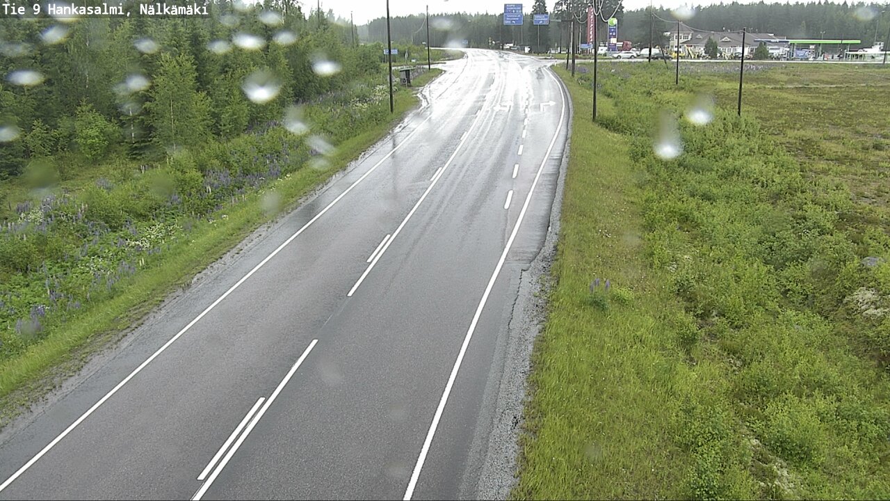 Weather Camera Image Väg 9 Hankasalmi, Nälkämäki, Hankasalmi, Keski-Suomi