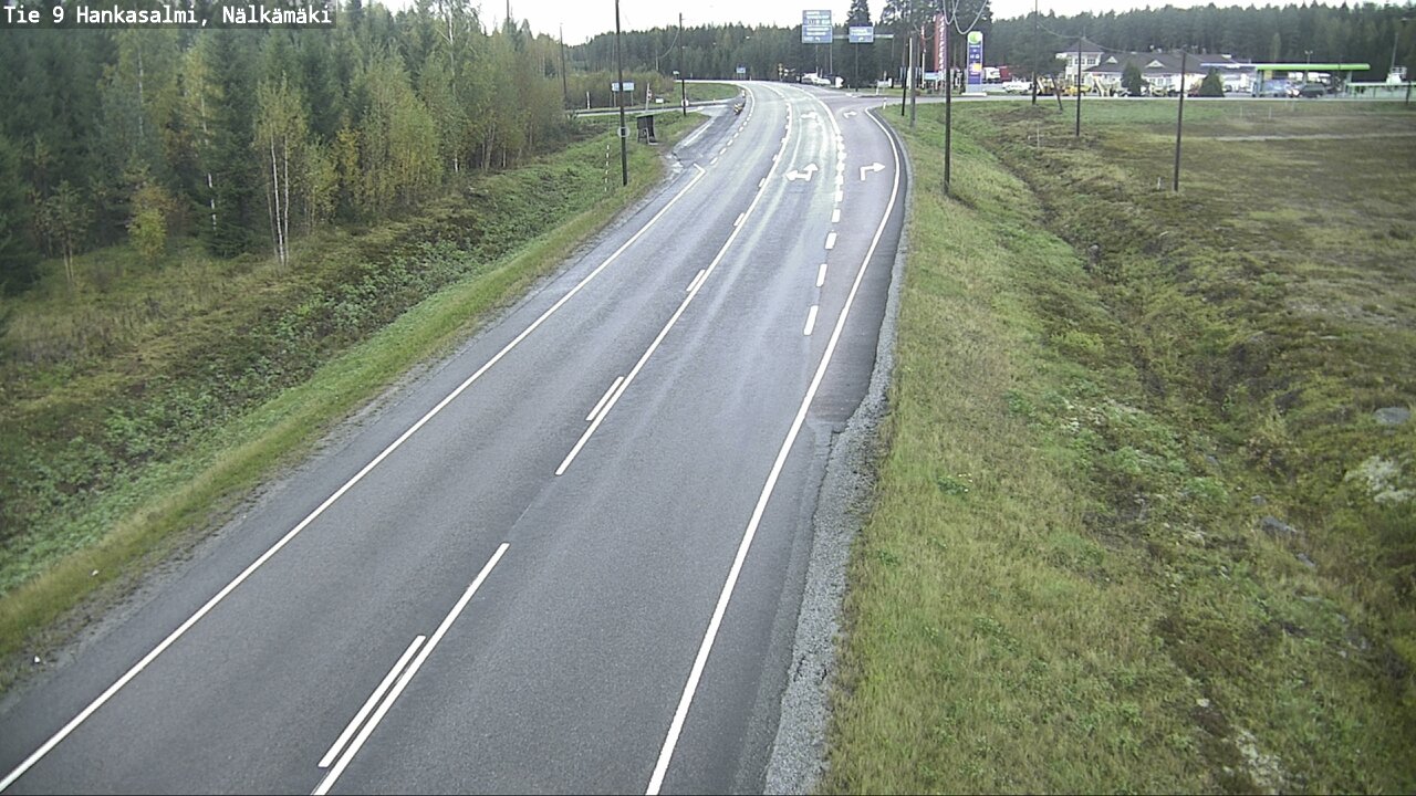 Weather Camera Image Väg 9 Hankasalmi, Nälkämäki, Hankasalmi, Keski-Suomi